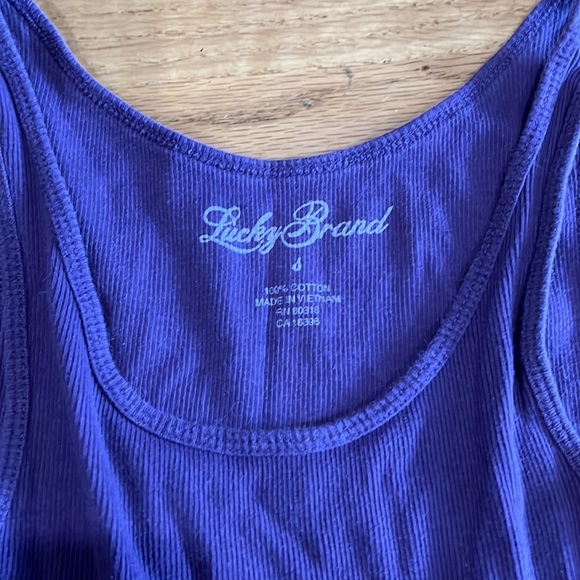 Lucky brand tank top small purple - Picture 2 of 4